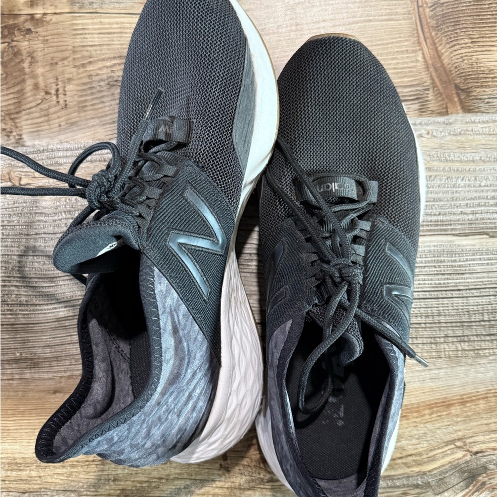 New Balance Charcoal and White Running Shoes